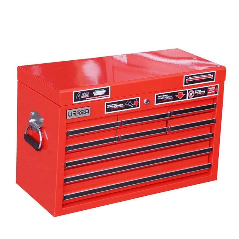 Gabinete superior 9 gavetas 27" rojo serie X, X27S9 Urrea