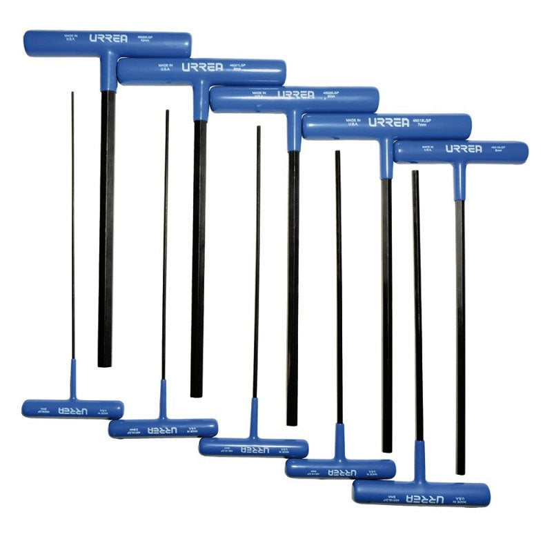 Jgo.10 Llaves Hexagonales "T" 9" Mm 4965Lgpm Urrea