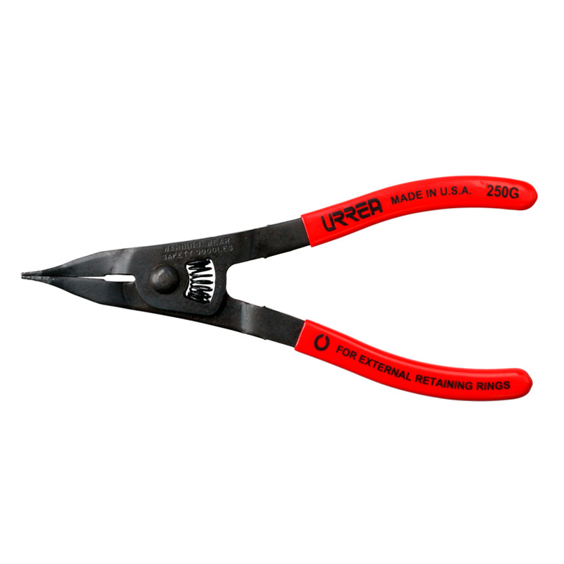 Pinza para anillos de retención punta plana de 1 1/4?, 250G Urrea