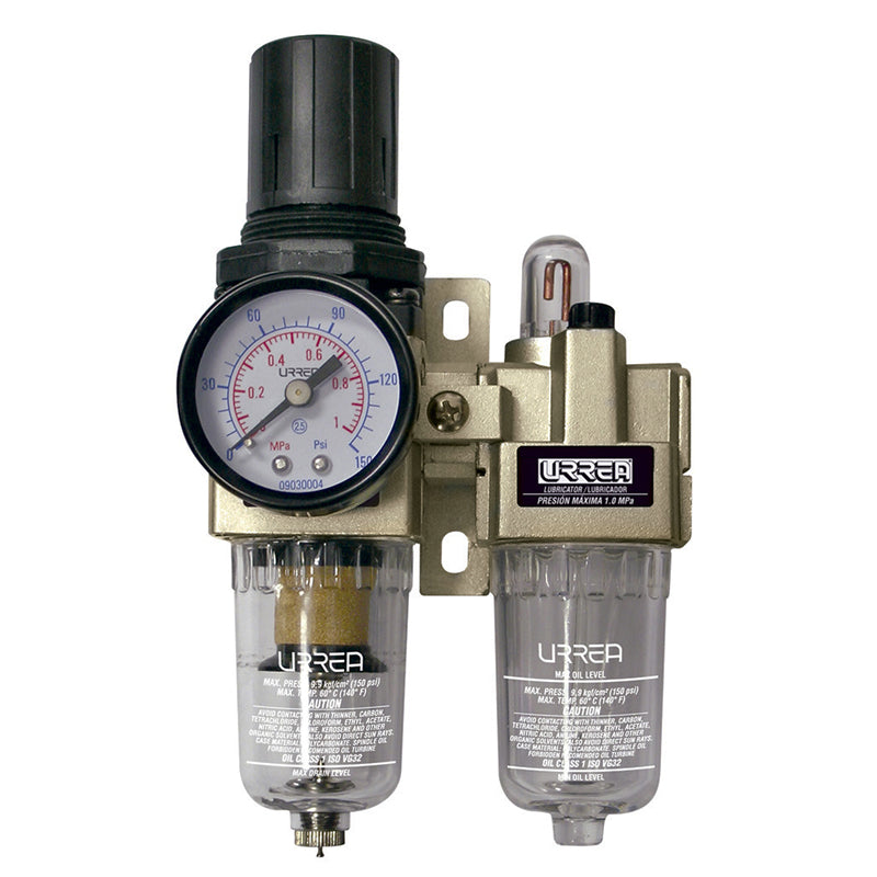 Filtro regulador y lubricador de aire de 3/4? NPT, UPWL6 Urrea