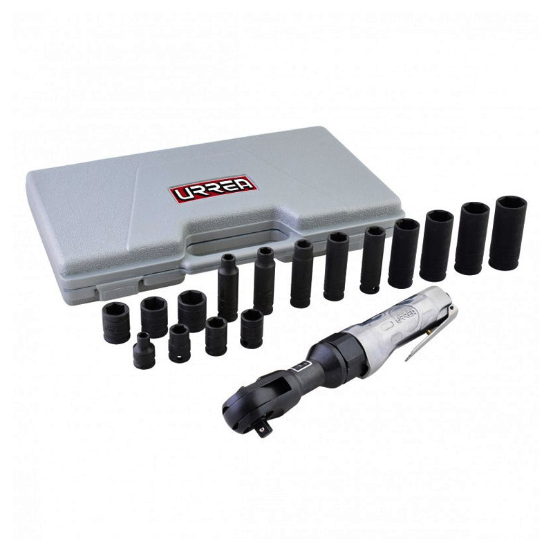 Jgo.Matraca Neumatica 3/8" 17 Pz Up886Km Urrea