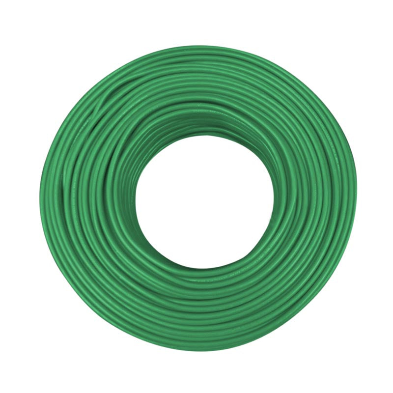 Cable luz thw c 10 verde *solo venta rollo 100mt*