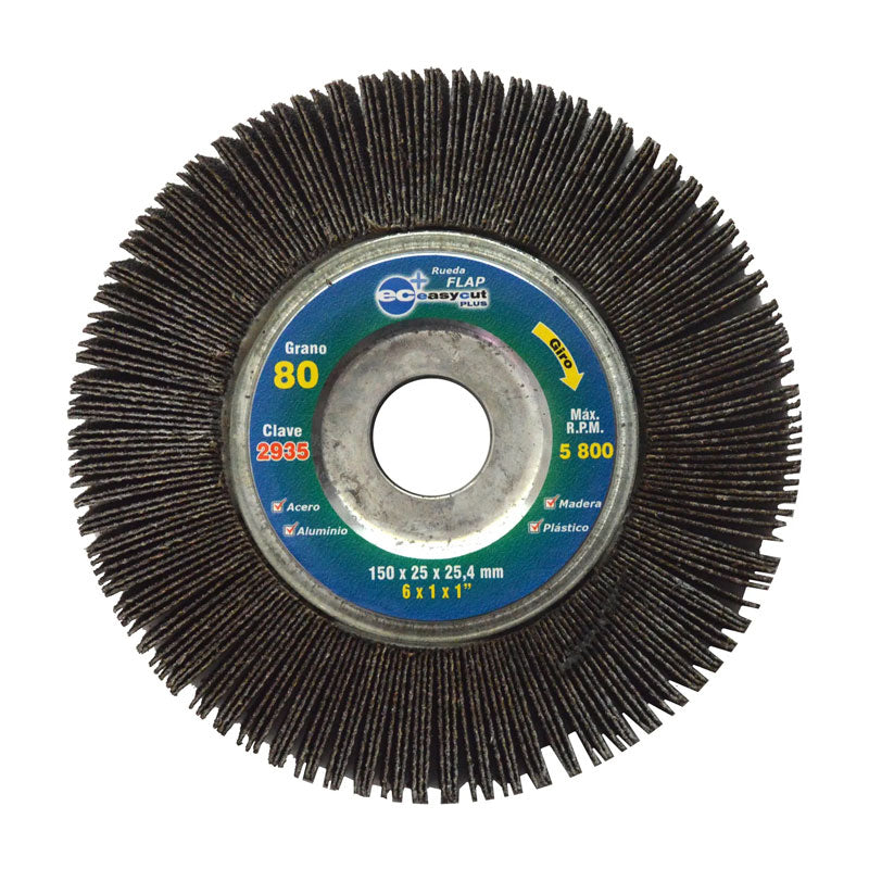 2935 Rueda Flap 6" X 1" X 1" G80 Austromex