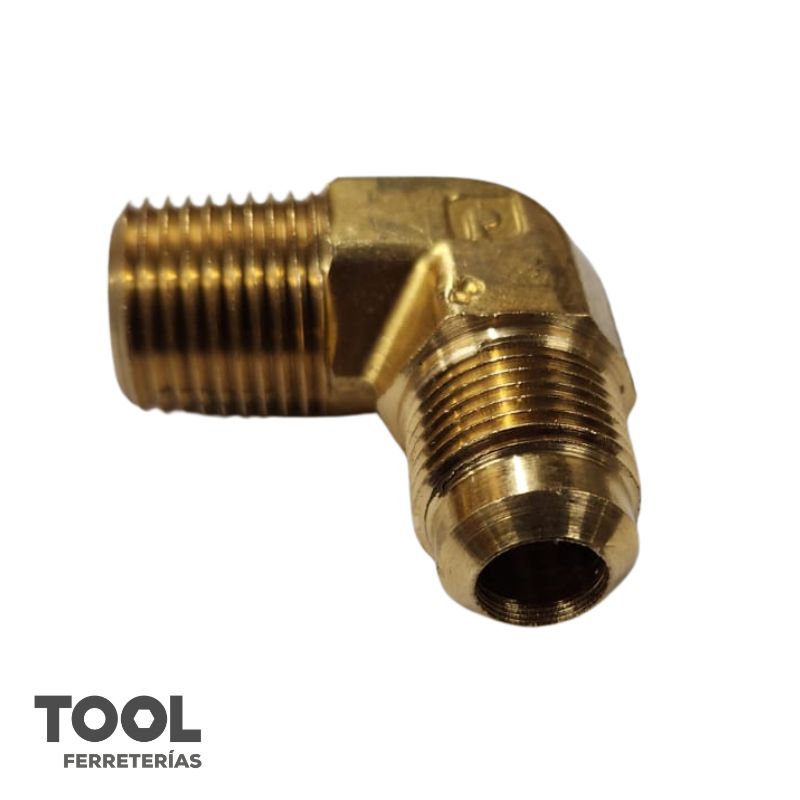 Codo Terminal Bronce 1/2" Fler X 1/2" Npt, S/M, 49F-08-08