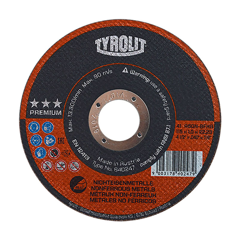 4251 Disco Plano 4.1/2"X1 Mm Aluminio,Bronce,Laton