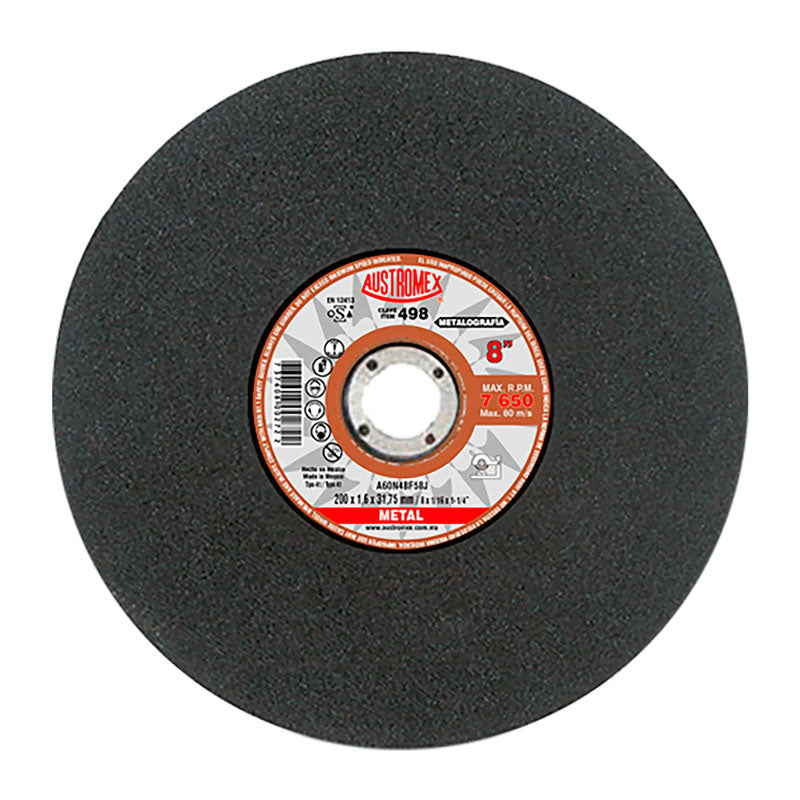498 Disco Metal Plano 8 X 1/16 X 1.1/4" Austromex