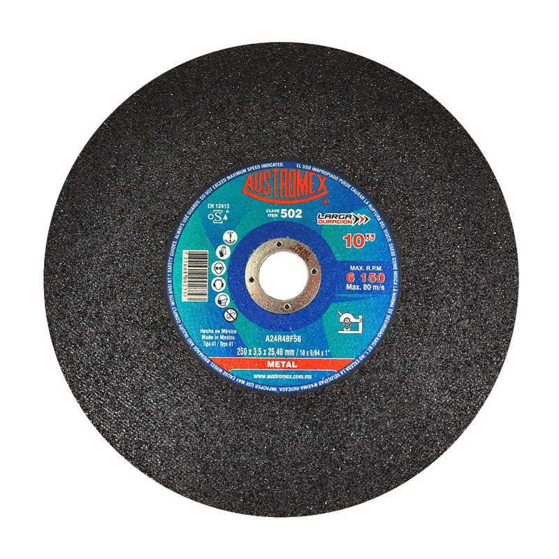 502 Disco Metal Plano 10" X 9/64" X 1" Austromex
