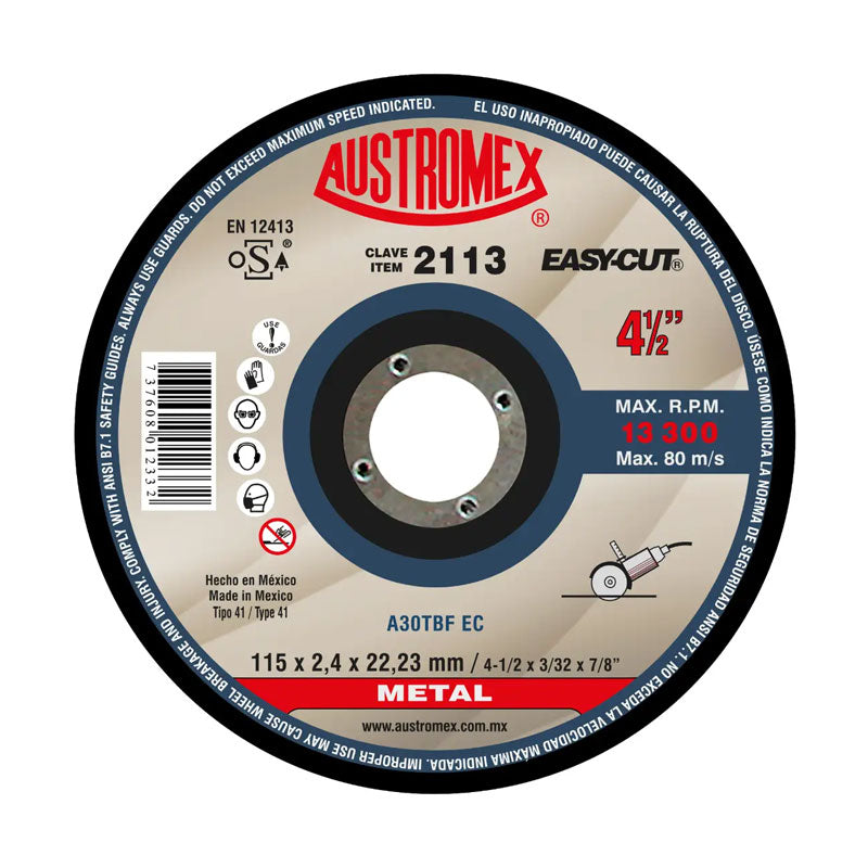 2113 Disco Metal Plano 4.1/2" X 3/32" X 7/8"