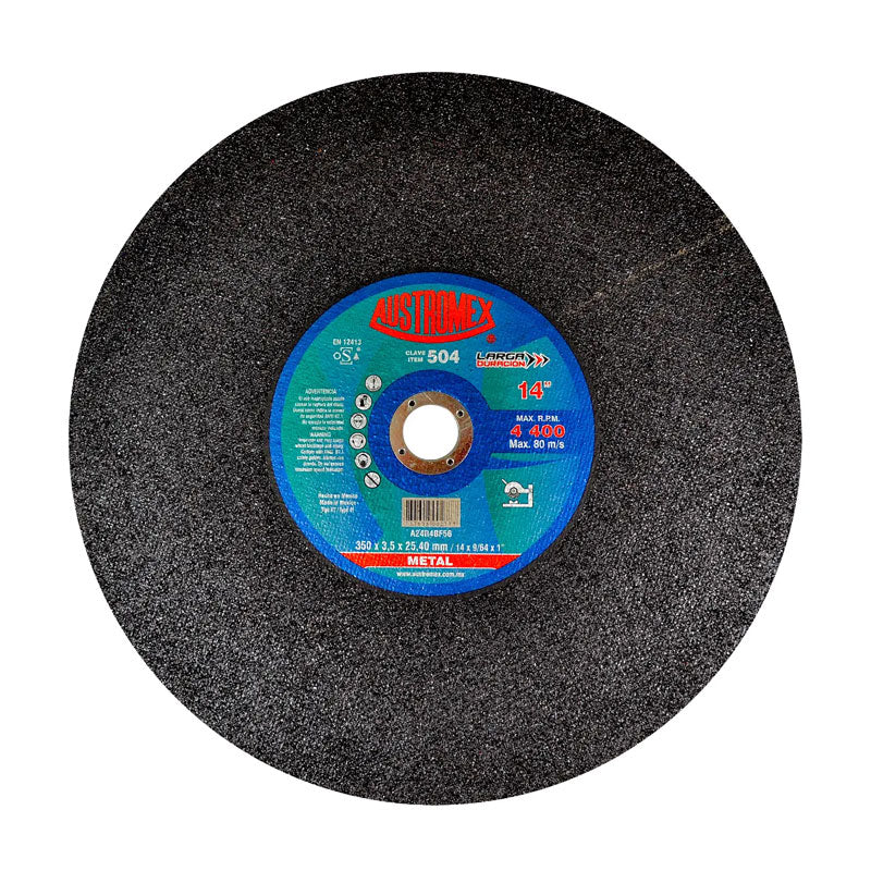 504 Disco Metal Plano 14" X 3.5 Mm X 25.4 Mm