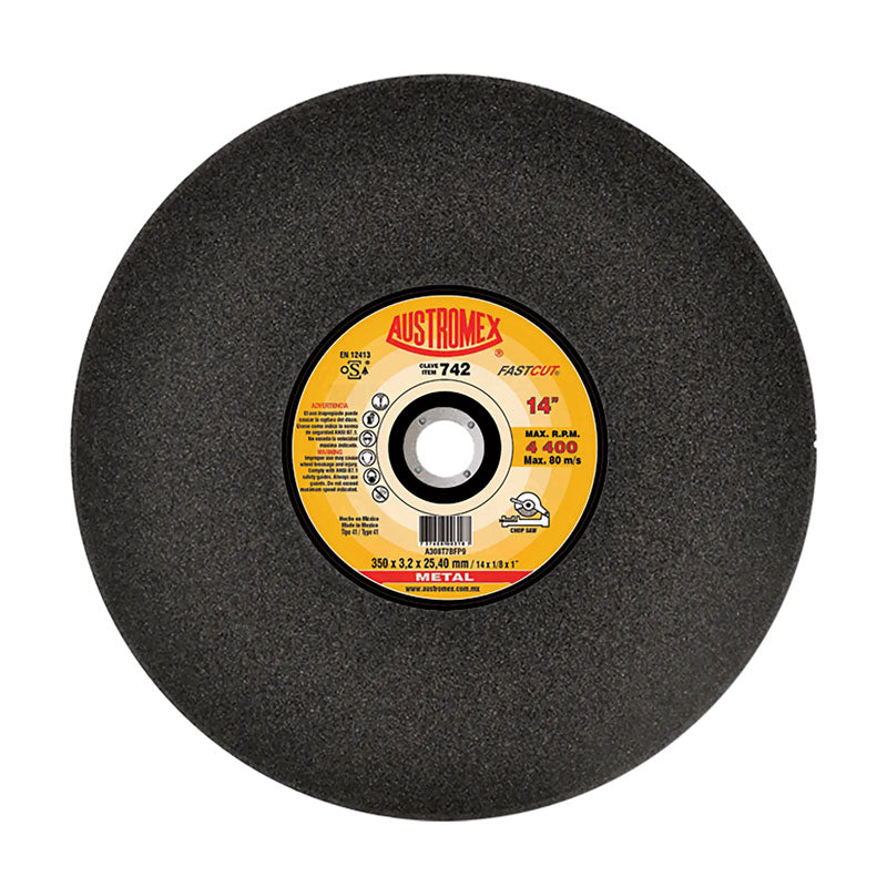 742 Disco Metal Plano 14" X 1/8" X 1" Austromex