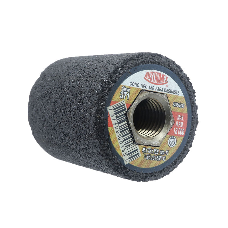 371 Piedra Tipo Cono Redonda 1.3/4" X 3" X 5/8"