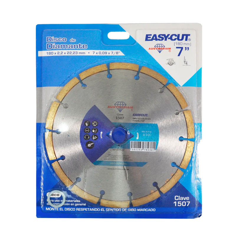 1507 Disco Diam. 180x2x22.2 Segmentado Uso Gral