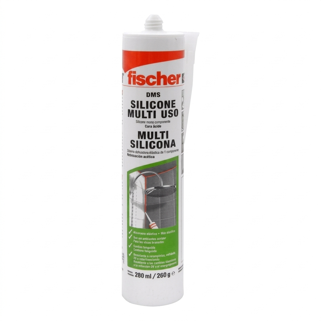Silicón multiusos 280 ml blanco 618608 Fischer