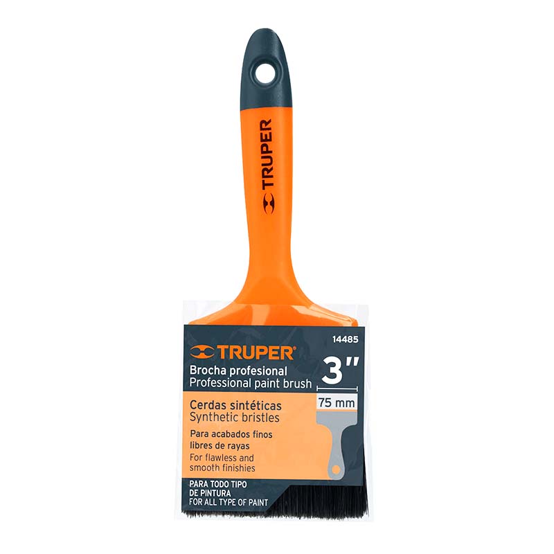 Brocha Profesional De 3" Con Mango De Plástico, Truper 14485 - Tool Ferreterías / Ferretodo - Herramientas y material de construcción.