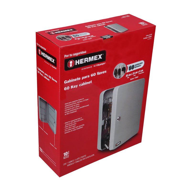 Caja Con 60 Ganchos Para Llaves, Hermex - Tool Ferreterías / Ferretodo - Herramientas y material de construcción.