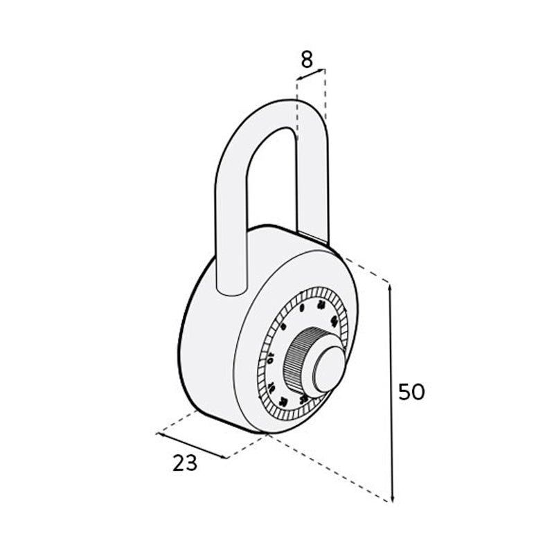 Candado De Acero Combinacion 11 Phillips - Tool Ferreterías / Ferretodo - Herramientas y material de construcción.