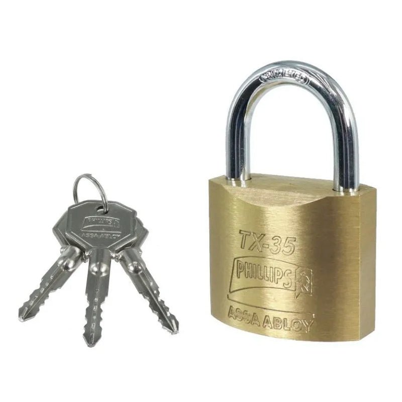 Candado Latón Tx 35 Phillips Mx452 Caja - Tool Ferreterías / Ferretodo - Herramientas y material de construcción.