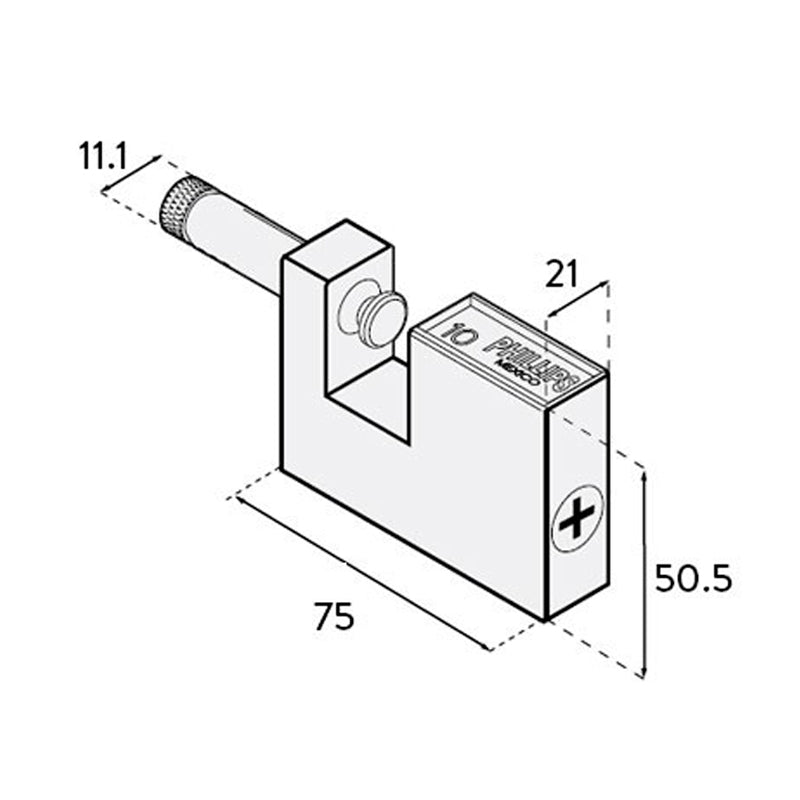 Candado P/Cortina Metálico Tx 10 Phillips - Tool Ferreterías / Ferretodo - Herramientas y material de construcción.