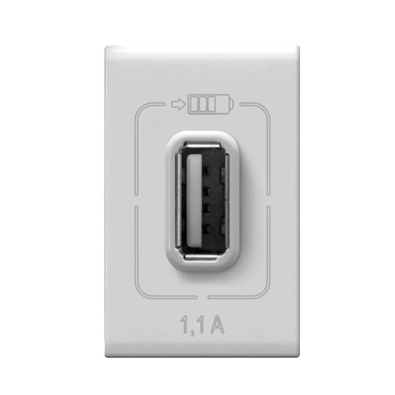 Cargador Usb De 1 Modulo Color Blanco Fza21 Forza - Tool Ferreterías / Ferretodo - Herramientas y material de construcción.