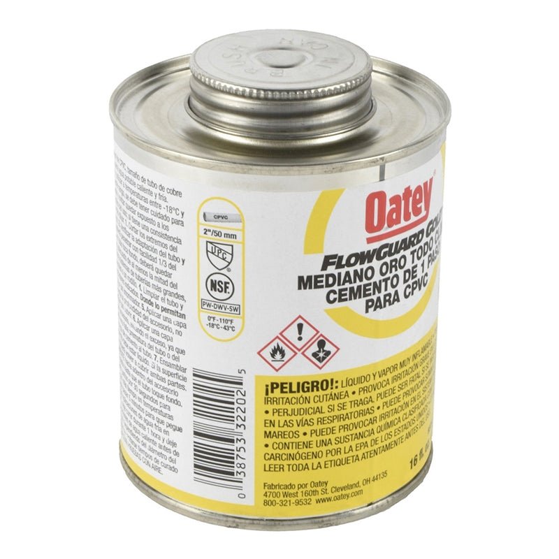 Cemento De 1 Paso Para Cpvc Fgg De 473 Ml, Oatey - Tool Ferreterías / Ferretodo - Herramientas y material de construcción.