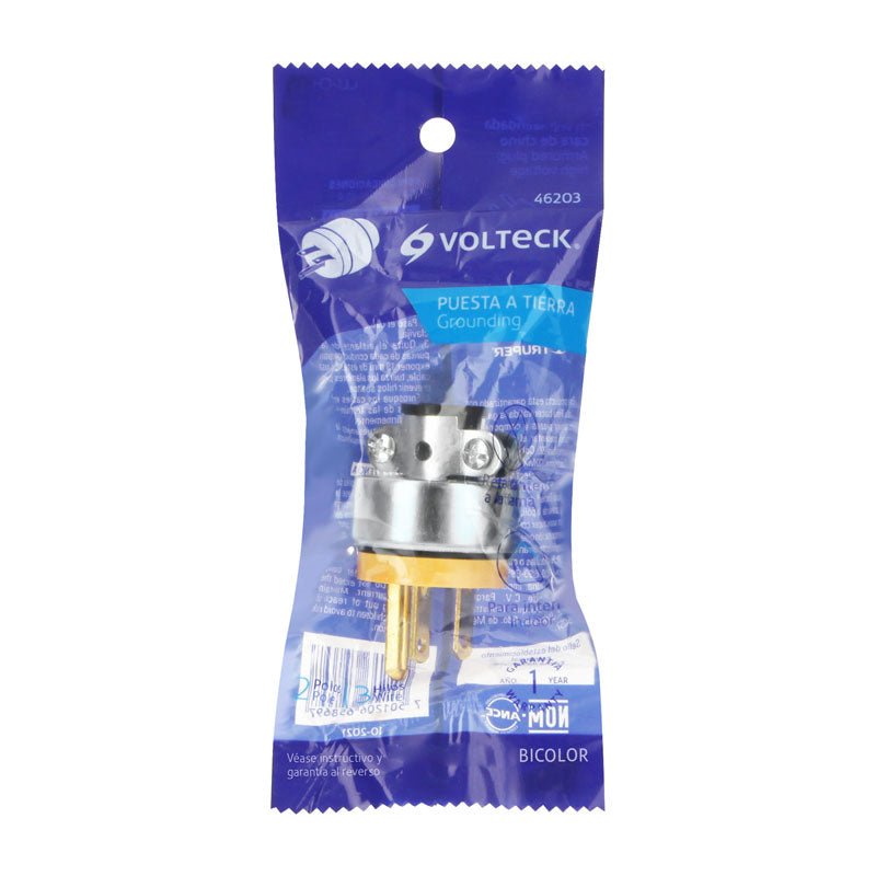 Clavija industrial blindada aterrizada cara de chino, 46203 Volteck CLI CH - Tool Ferreterías / Ferretodo - Herramientas y material de construcción.