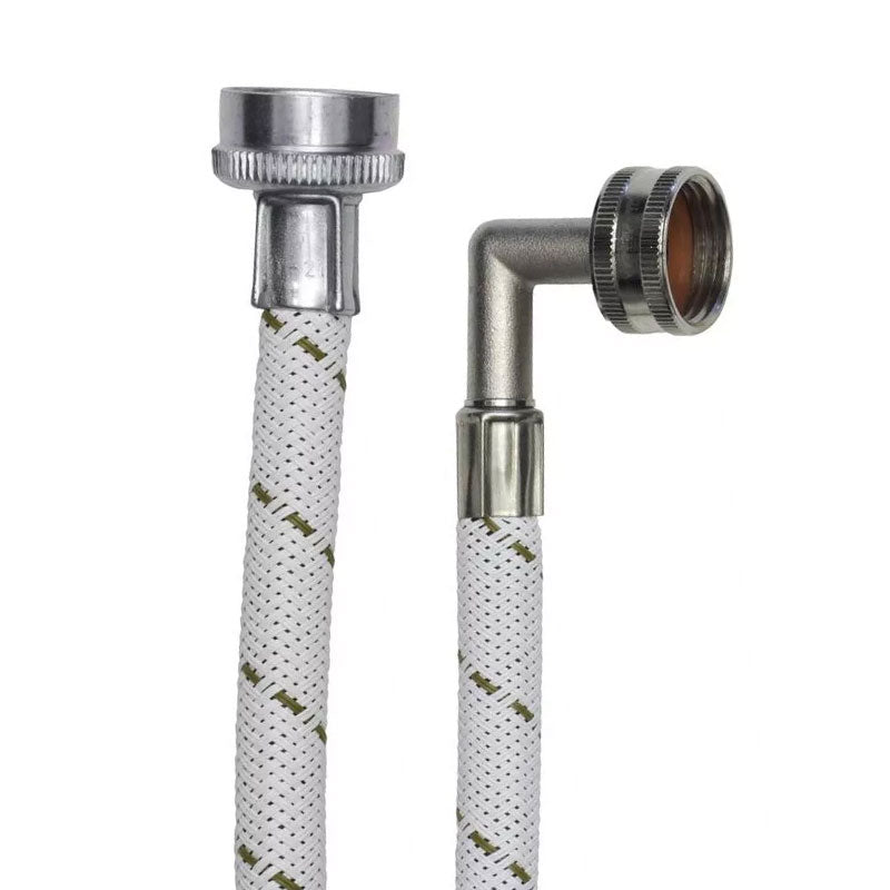Conector Flexible Para Lavadora Codo De 90° X 120 Cm De Vinilo Vwba120