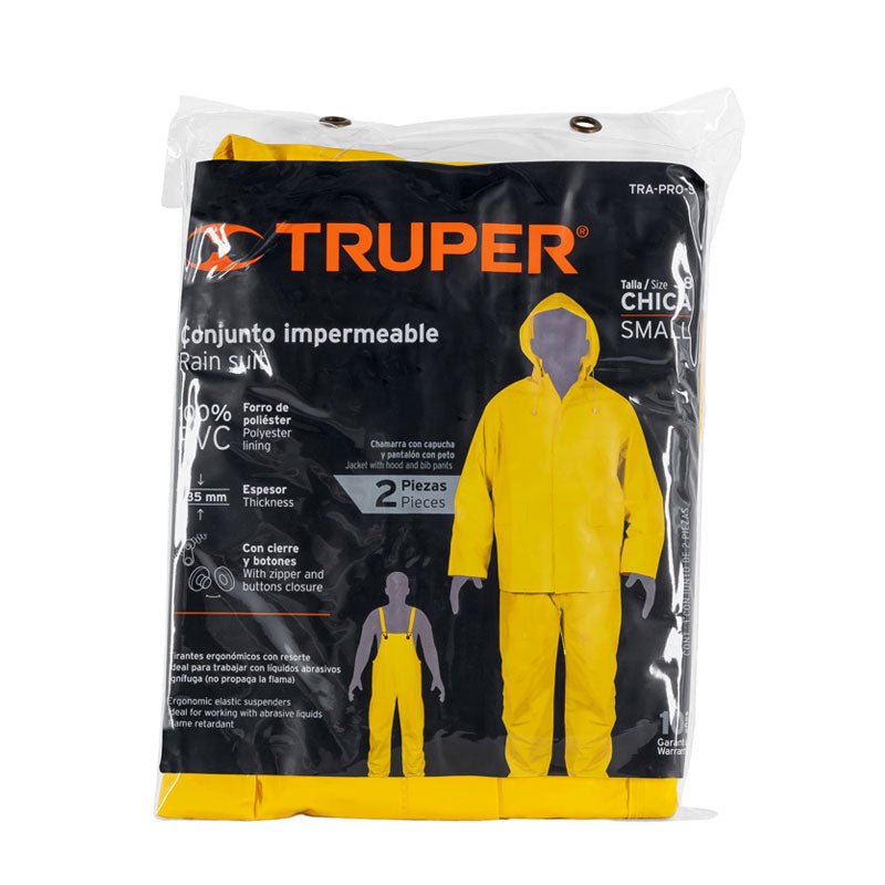 Conjunto Impermeable Doble Capa, Talla Ch, Truper - Tool Ferreterías / Ferretodo - Herramientas y material de construcción.