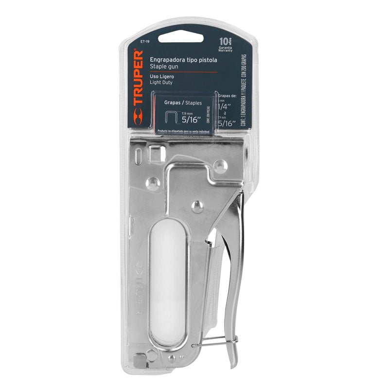 Engrapadora Tipo Pistola Para ¼" Y 5/16", Con 200 Grapas - Tool Ferreterías / Ferretodo - Herramientas y material de construcción.