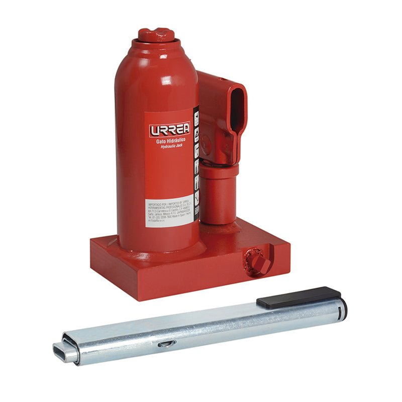 Gato hidráulico de botella 5 toneladas, 2405 Urrea - Tool Ferreterías / Ferretodo - Herramientas y material de construcción.