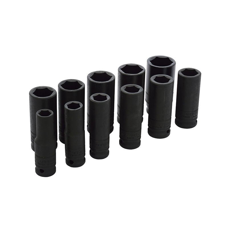 Juego de 11 dados largos de impacto de 1/2", 6 puntas, en pulgadas, 73112 Urrea - Tool Ferreterías / Ferretodo - Herramientas y material de construcción.