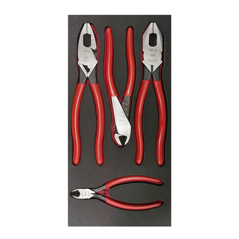 Juego De 4 Pinzas De Electricista Con Banda Ch126 Urrea - Tool Ferreterías / Ferretodo - Herramientas y material de construcción.