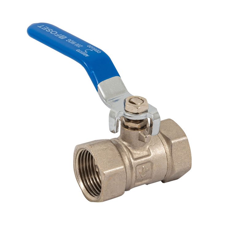 Válvula de esfera de latón, roscable 3/4", 49001, Foset - Tool Ferreterías / Ferretodo - Herramientas y material de construcción.