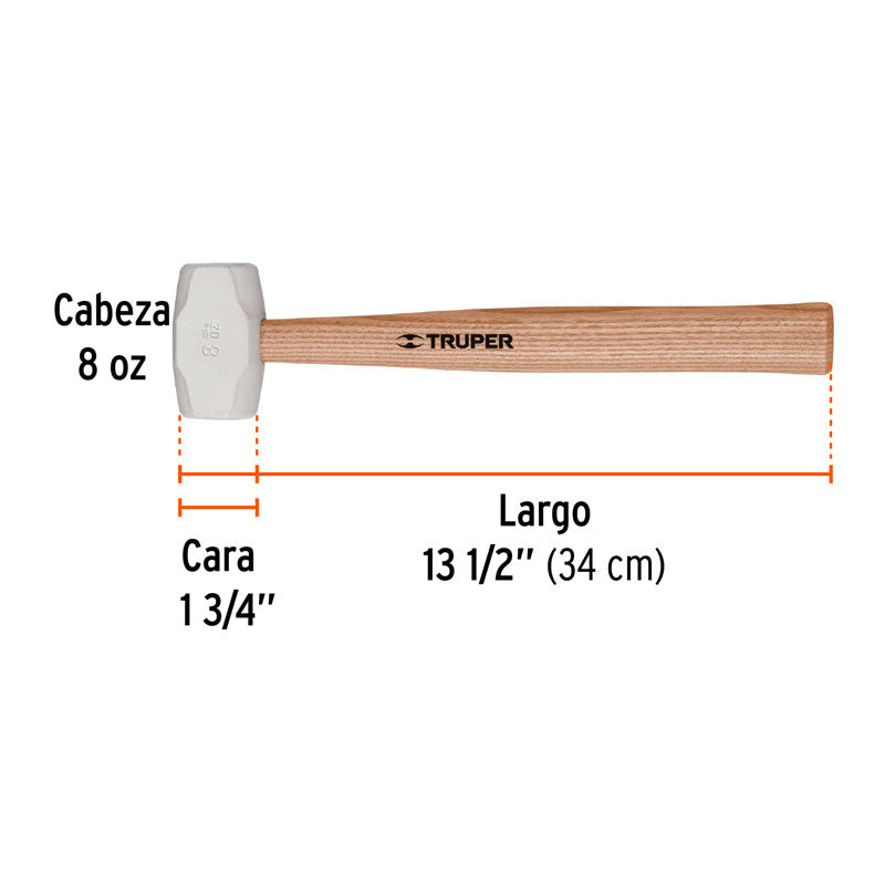 Mazo De Hule 8 Oz, Truper