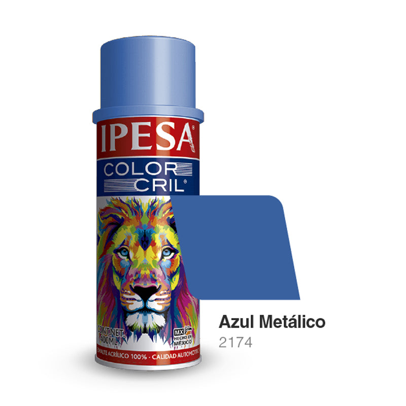 Pintura En Aerosol Color Azul Metálico
