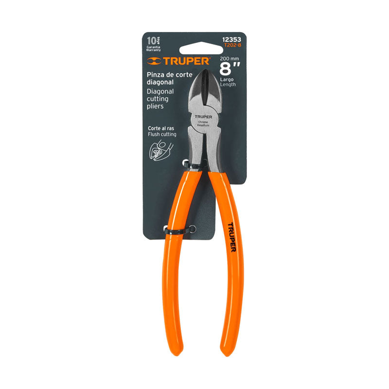 Pinza De Corte Diagonal 8" Mango De Pvc, Truper