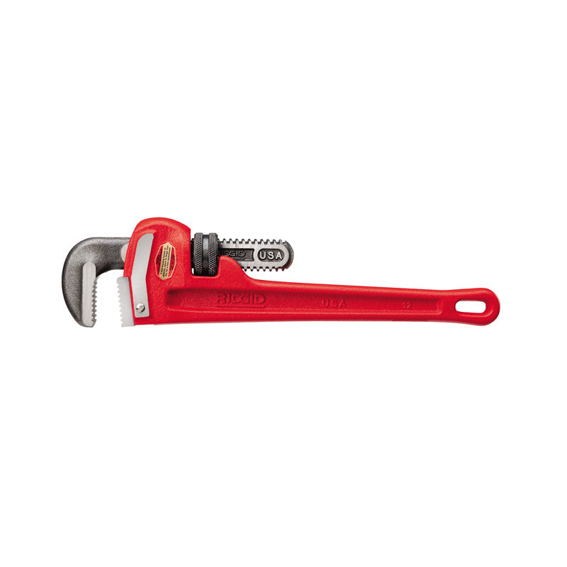 Clé à Tube Robuste RIDGID 31065 Modèle E-12, 12 Pouces, Capacité 2 Pouces, Made In USA