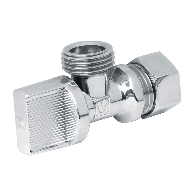 Llave Angular 1/2" X 1/2", 1/4 De Vuelta, Tipo Barrilito