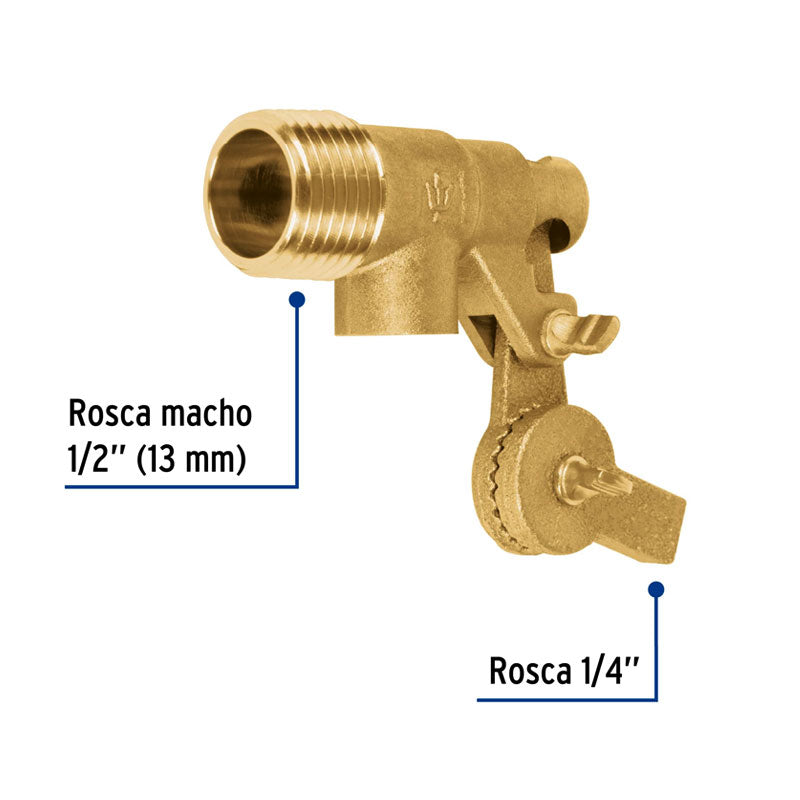 Válvula De Flotador De Latón 1/2", Foset