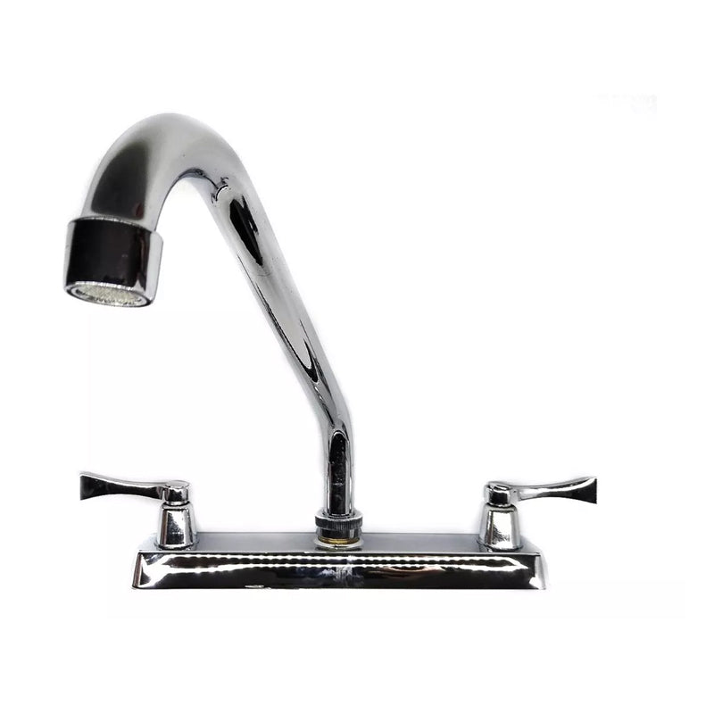 Mezcladora Para Cocina Cromo Indra Rrnr Metalflu 3404