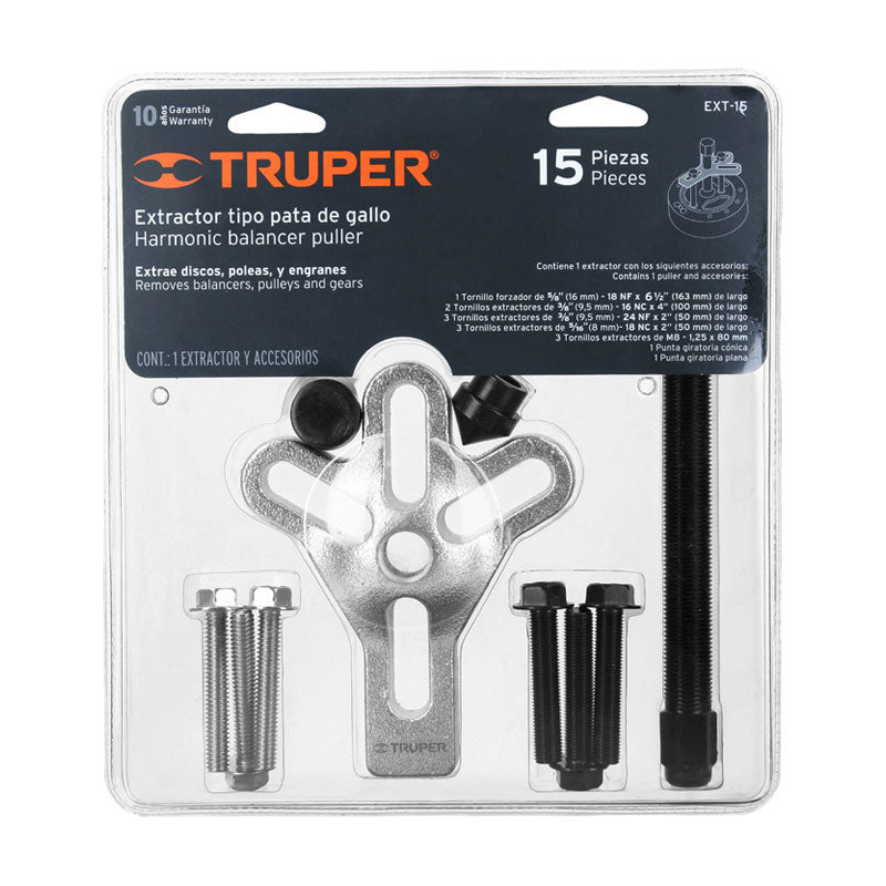 Extractor Pata De Gallo, 15 Piezas, Truper