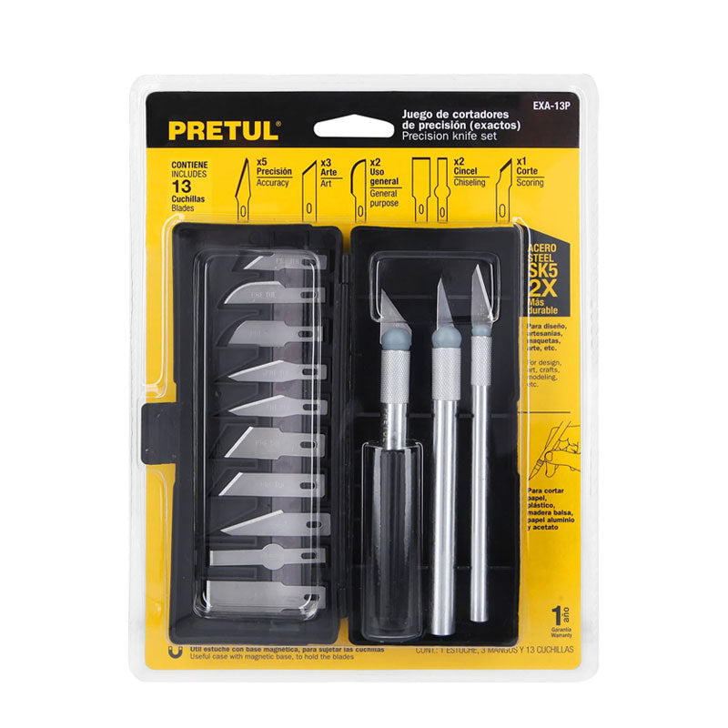 Juego De Exactos Con 13 Piezas En Estuche, Pretul