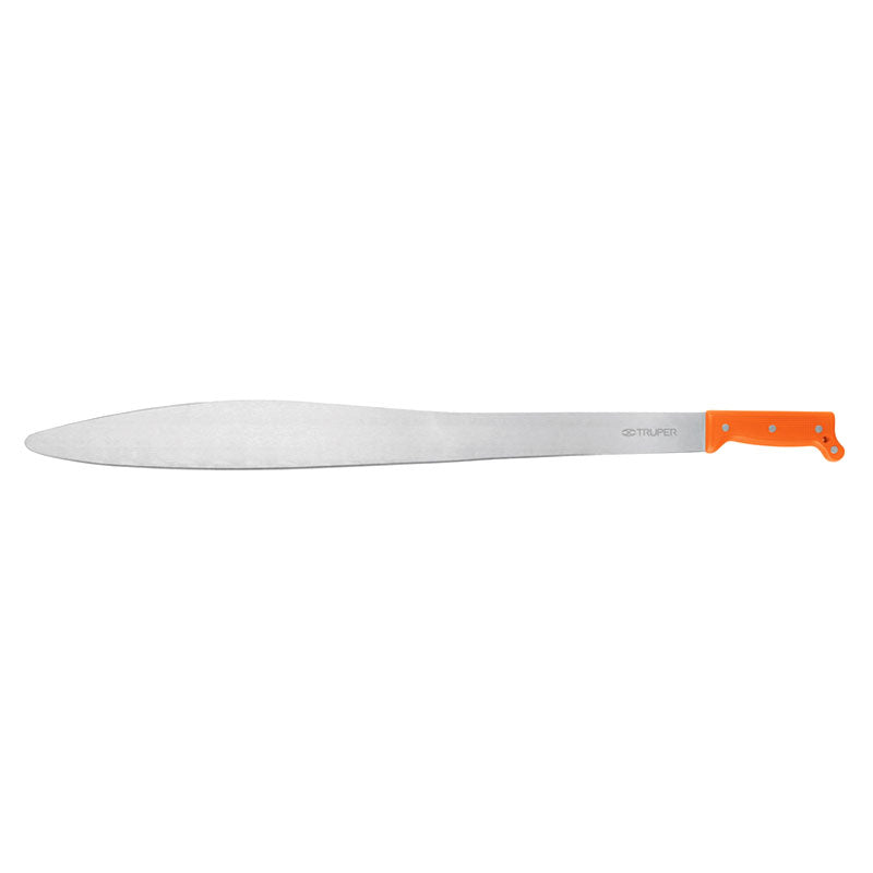 Machete Acapulqueño De 27" Cacha Naranja, Truper