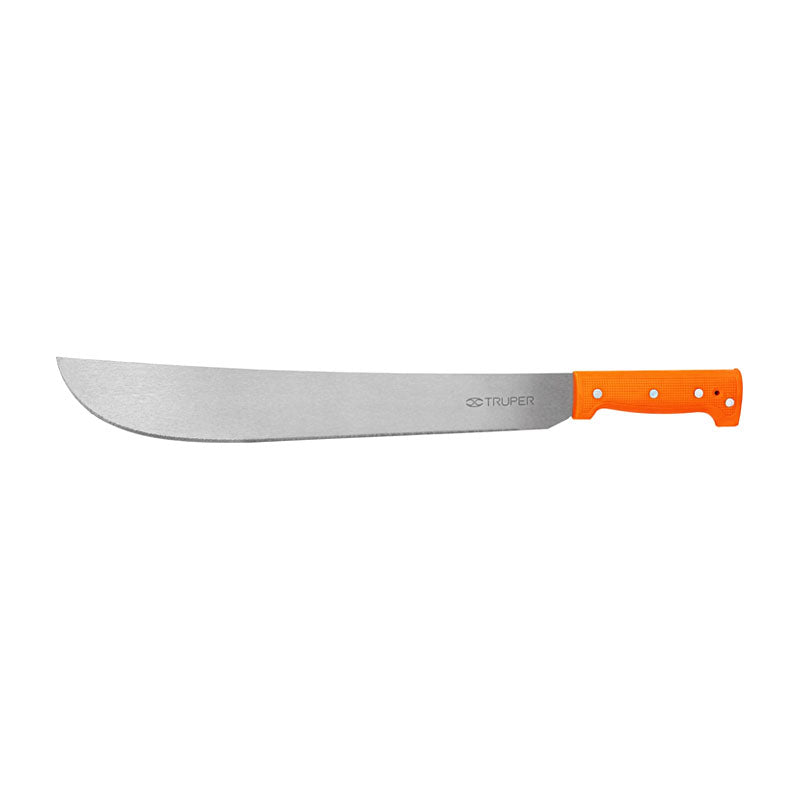 Machete Estándar 16" Cacha Naranja Remachada, Truper