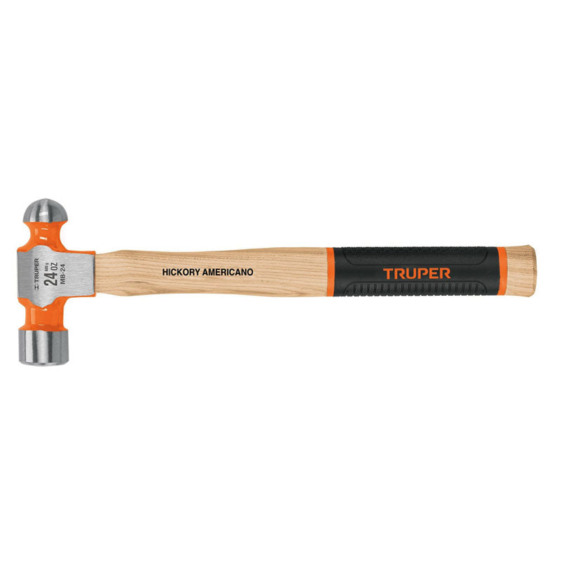 Martillo Pulido De Bola 24 Oz Mango Hickory, Truper Grip