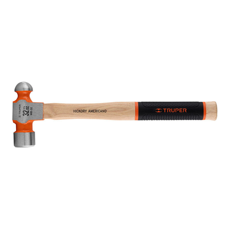 Martillo Pulido De Bola 32 Oz Mango Hickory, Truper Grip