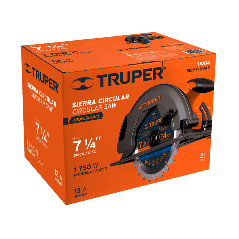Sierra Circular 7 1/4" 1500 W, Profesional, Truper