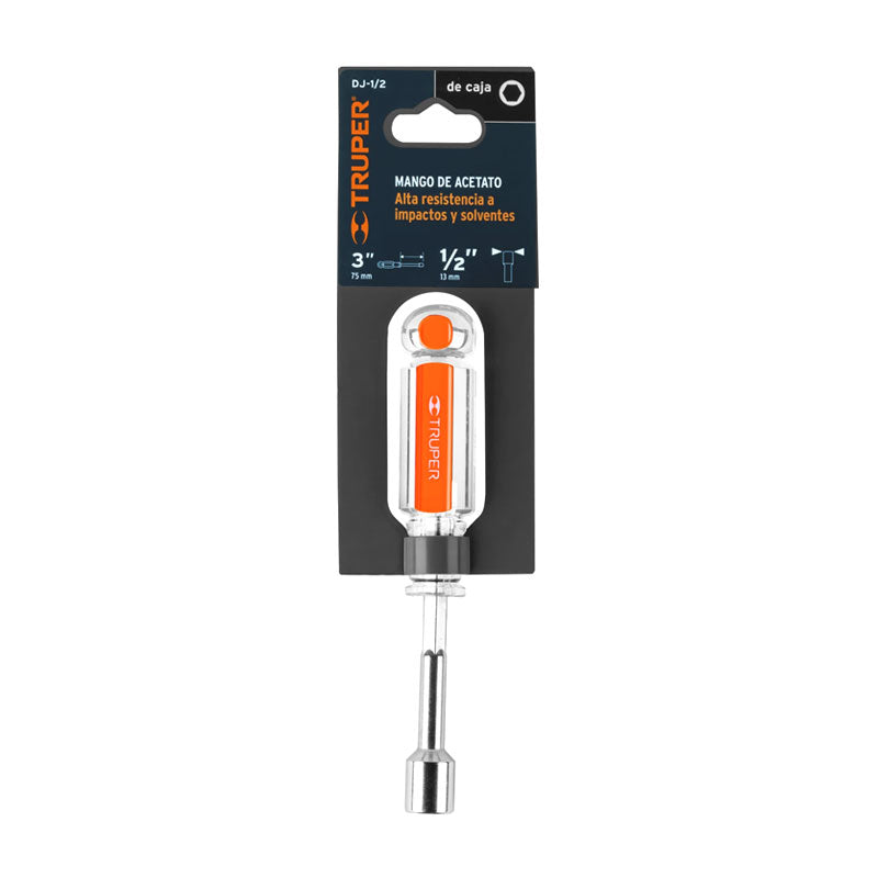 Desarmador De Caja 1/2" Mango De Acetato, Truper