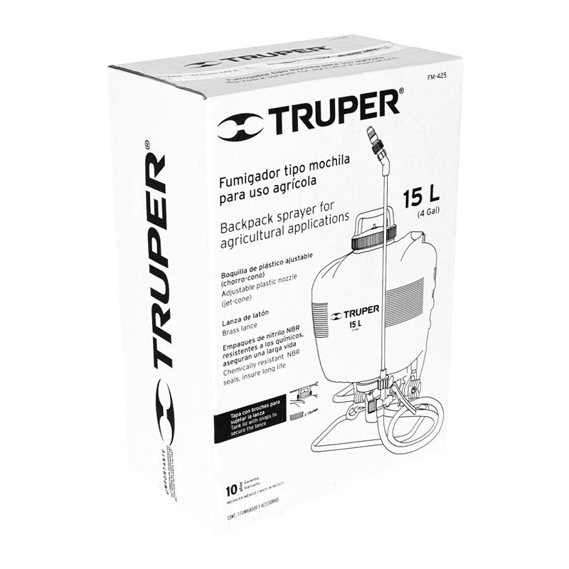 Fumigador De 15 L Manual De Mochila, Truper