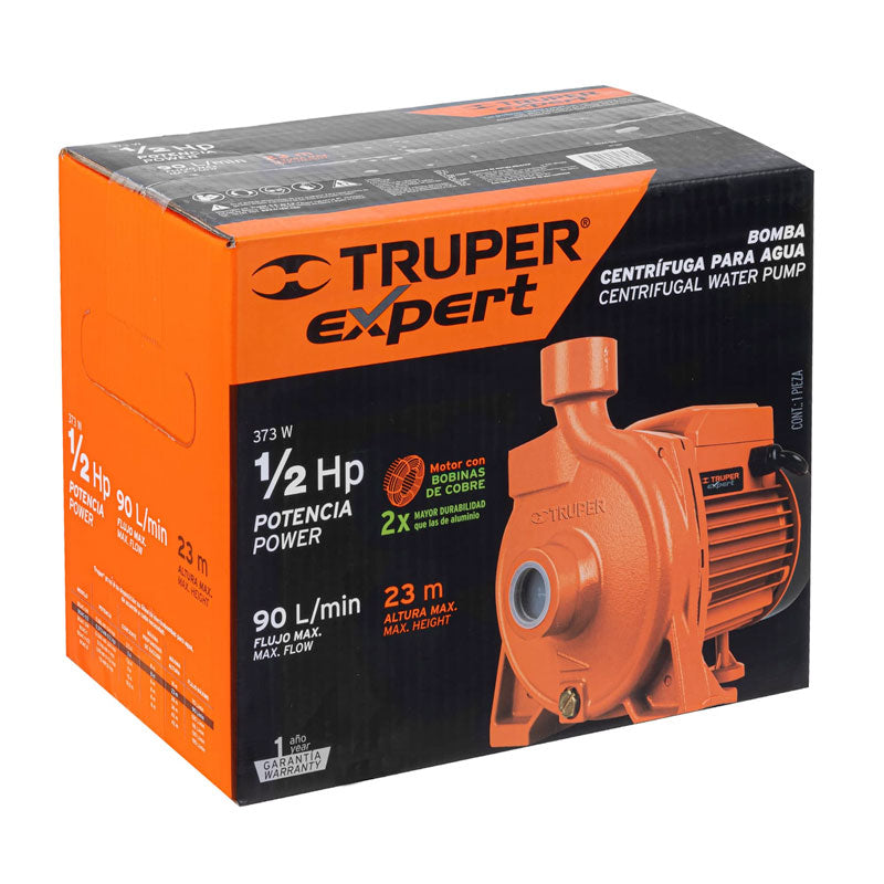 Bomba Centrífuga Para Agua Modelo Europeo, 1/2 Hp, Expert