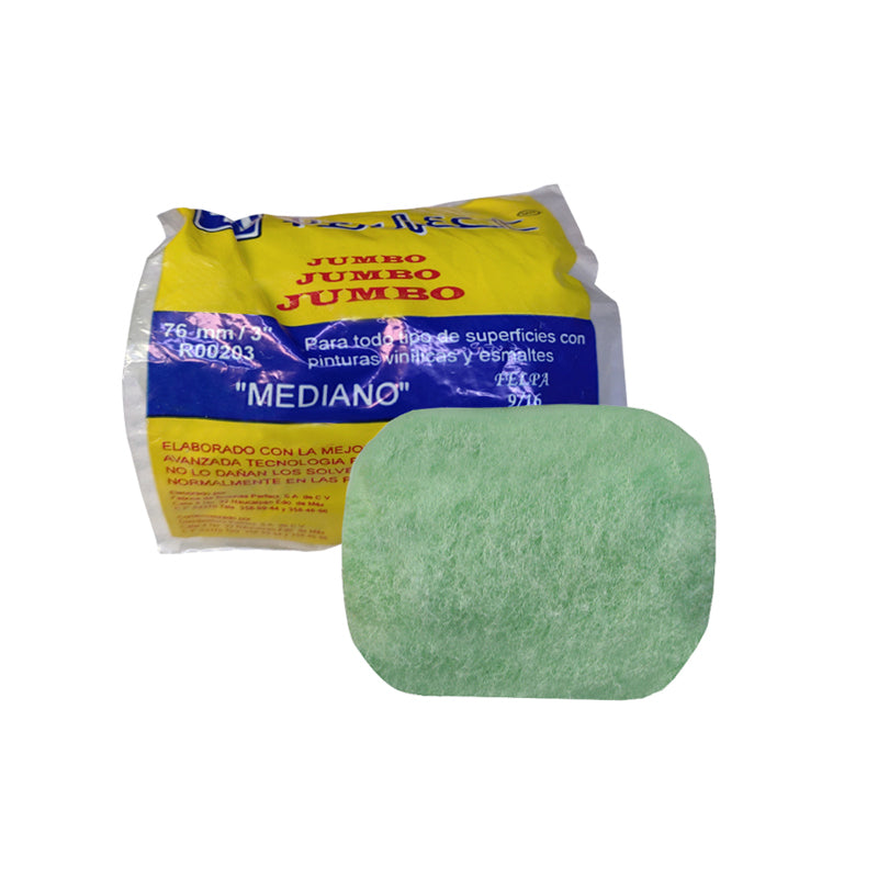 Felpa Verde Para Rodillo De 3", Perfect R00203